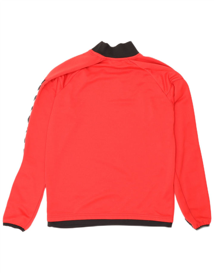 Hummel Boys Graphic Top manga comprida 14-15 anos grande bloco colorido vermelho