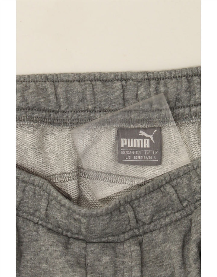 Calça de treino masculina Puma Joggers grande cinza manchado