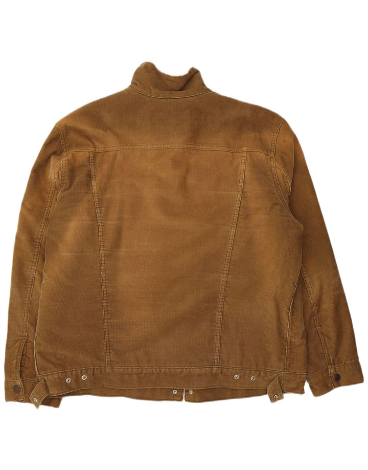 Jaqueta masculina de veludo sherpa LEVI'S Reino Unido 44 2XL algodão bege