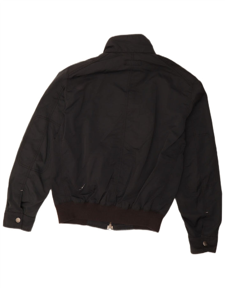 Jaqueta bomber masculina Massimo Dutti UK 40 grande poliacrílico preto
