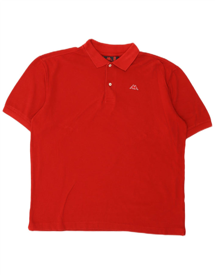 Camisa polo masculina Kappa XL algodão vermelho