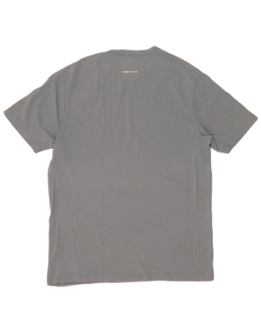 Zara Camiseta masculina grande azul