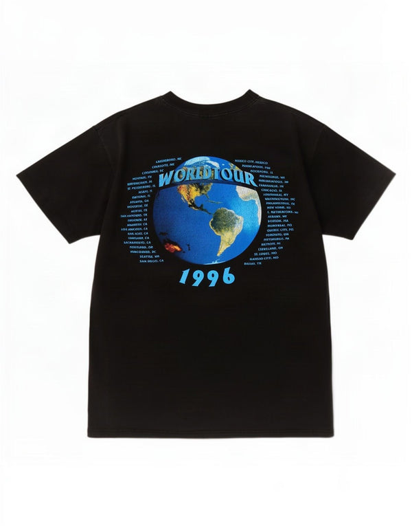 Camiseta masculina vintage AC/DC Balbreaker World Tour 1996 Top grande preta