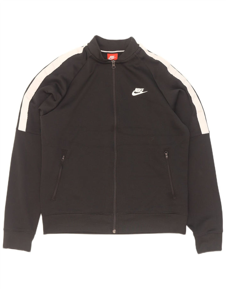 Nike Mens Treino Top Jaqueta Médio Preto Colorblock Poliéster