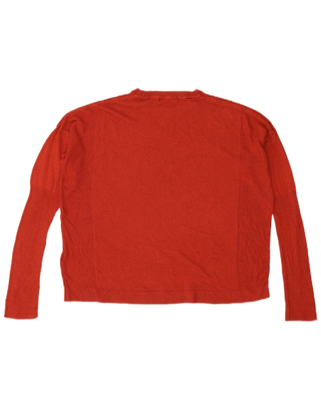 Suéter feminino Marks & Spencer com gola redonda e gola redonda Reino Unido 12 médio vermelho