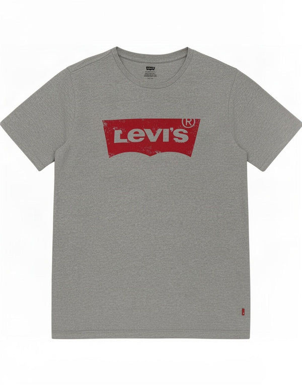 Camiseta gráfica masculina Levi's Top pequeno algodão cinza