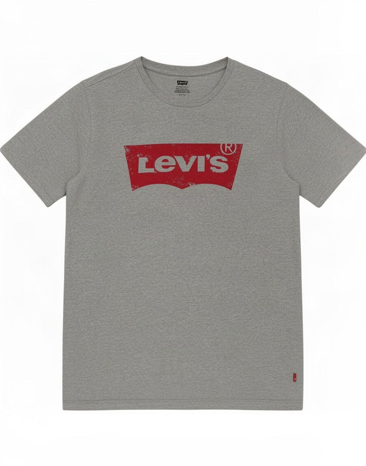 Camiseta gráfica masculina Levi's Top pequeno algodão cinza