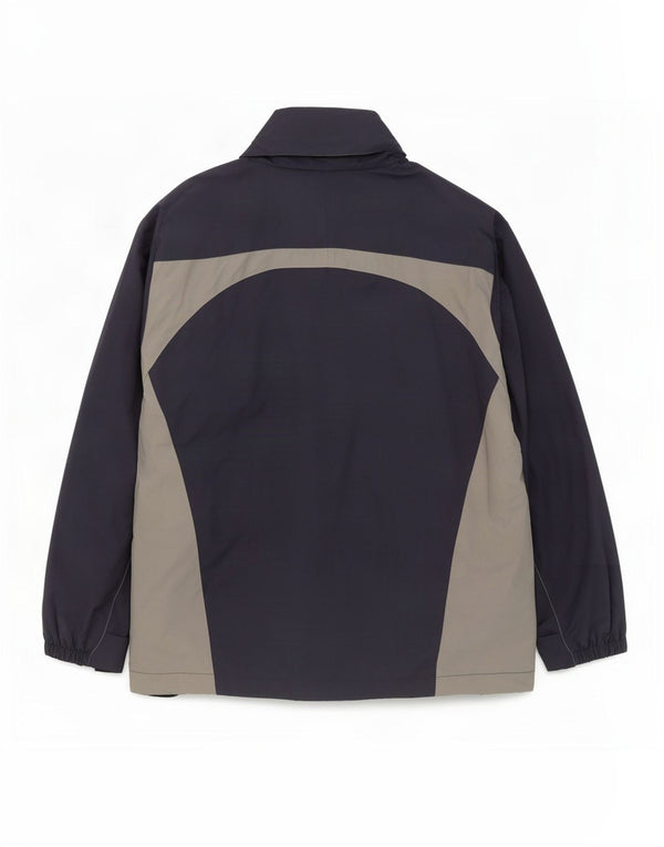 Jaqueta de chuva masculina Kangaroos com capuz UK 40 grande azul marinho Colourblock Nylon