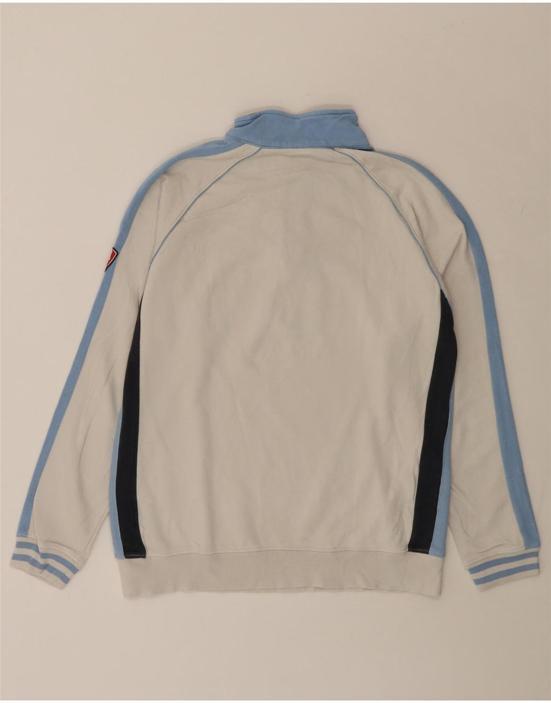 CHAMPION Meninos moletom gráfico jumper 13-14 anos XL branco colorblock