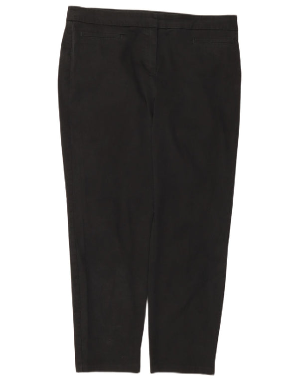 Calça casual feminina Marks & Spencer W34 L26 algodão preto