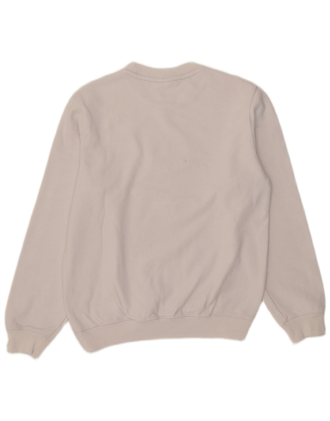 Moletom gráfico masculino Lacoste tamanho 3 pequeno algodão branco