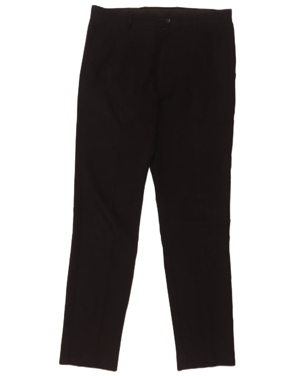 Calça casual skinny masculina Marks & Spencer W33 L32 poliéster preto