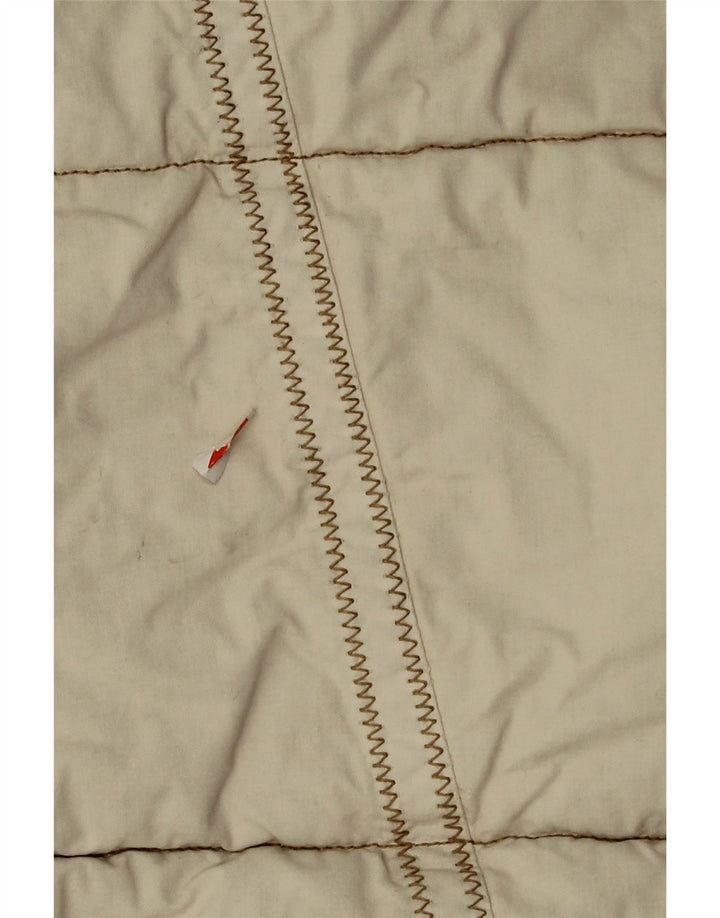 Colete masculino acolchoado gráfico MURPHY & NYE UK 44 2XL algodão bege