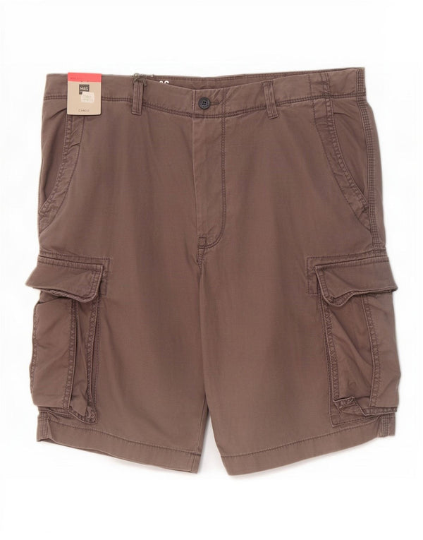 Shorts cargo masculino Marks & Spencer W36 grande algodão cinza