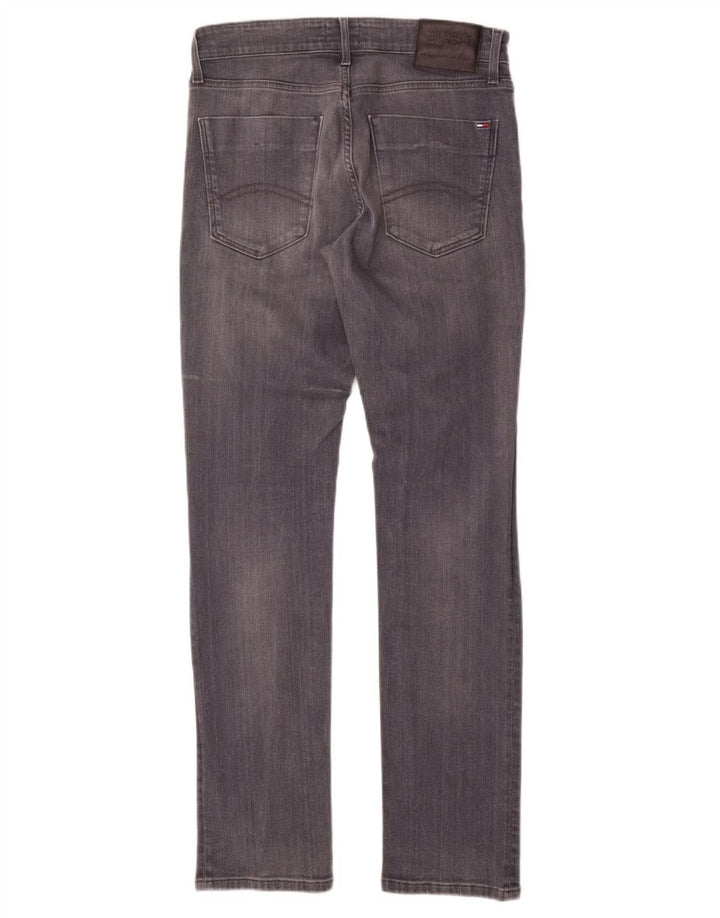 TOMMY HILFIGER Masculino Slim Jeans W32 L32 Cinza Algodão
