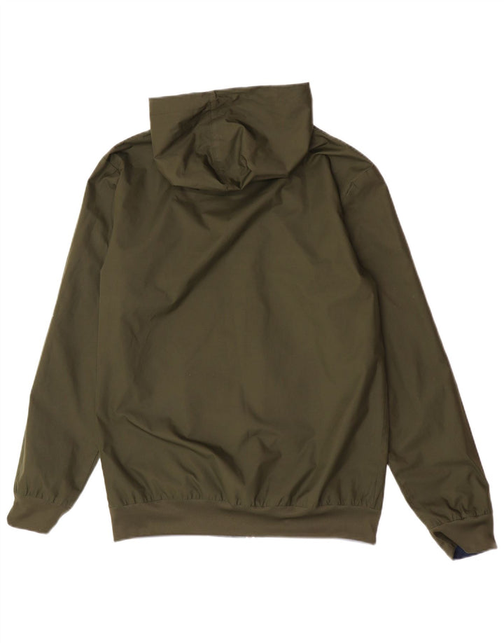 Adidas Mens Hooded Bomber Reversible Jacket UK 36 Pequeno Cáqui Poliéster