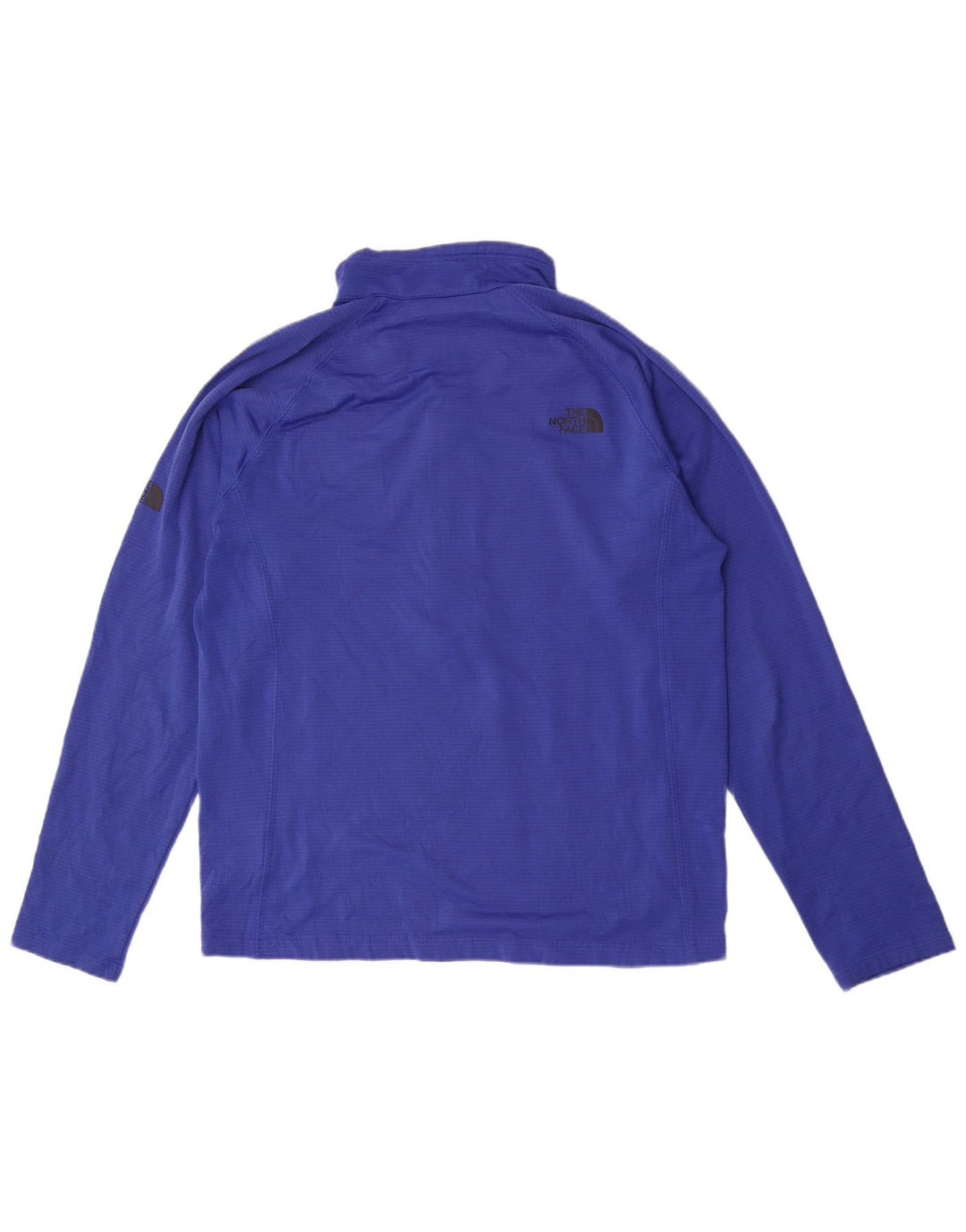 Pulôver masculino The North Face com gola e zíper, top grande listrado azul