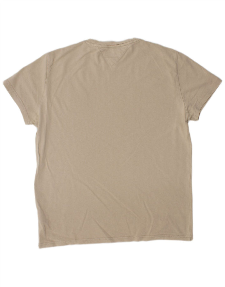 Camiseta masculina TOMMY HILFIGER algodão bege médio