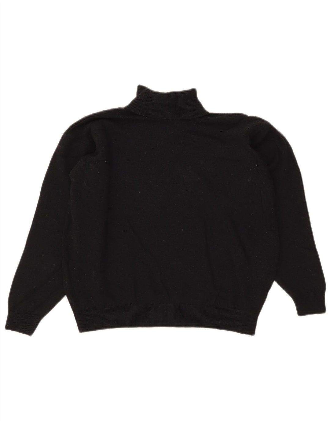 Suéter feminino Marks & Spencer com gola redonda e gola redonda Reino Unido 14 grande lã preta