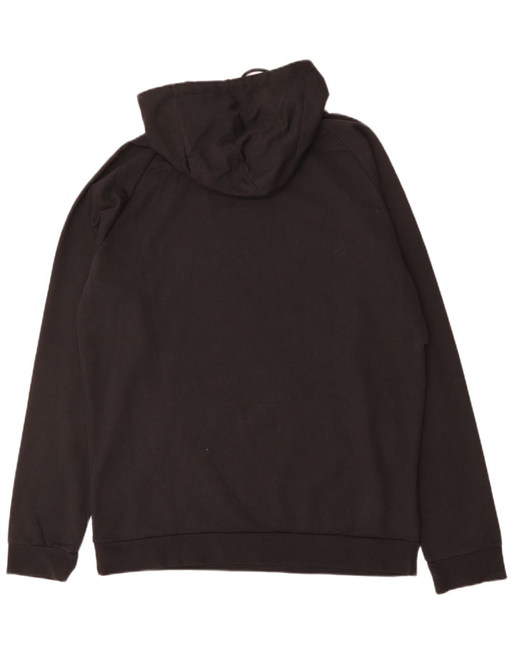 Jumper com capuz gráfico masculino HUMMEL XL algodão preto