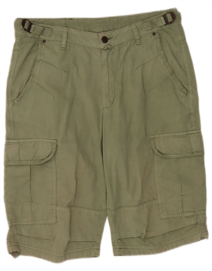 Shorts cargo masculino Champion médio W30 algodão verde