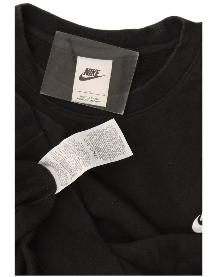 Nike moletom masculino jumper grande algodão preto