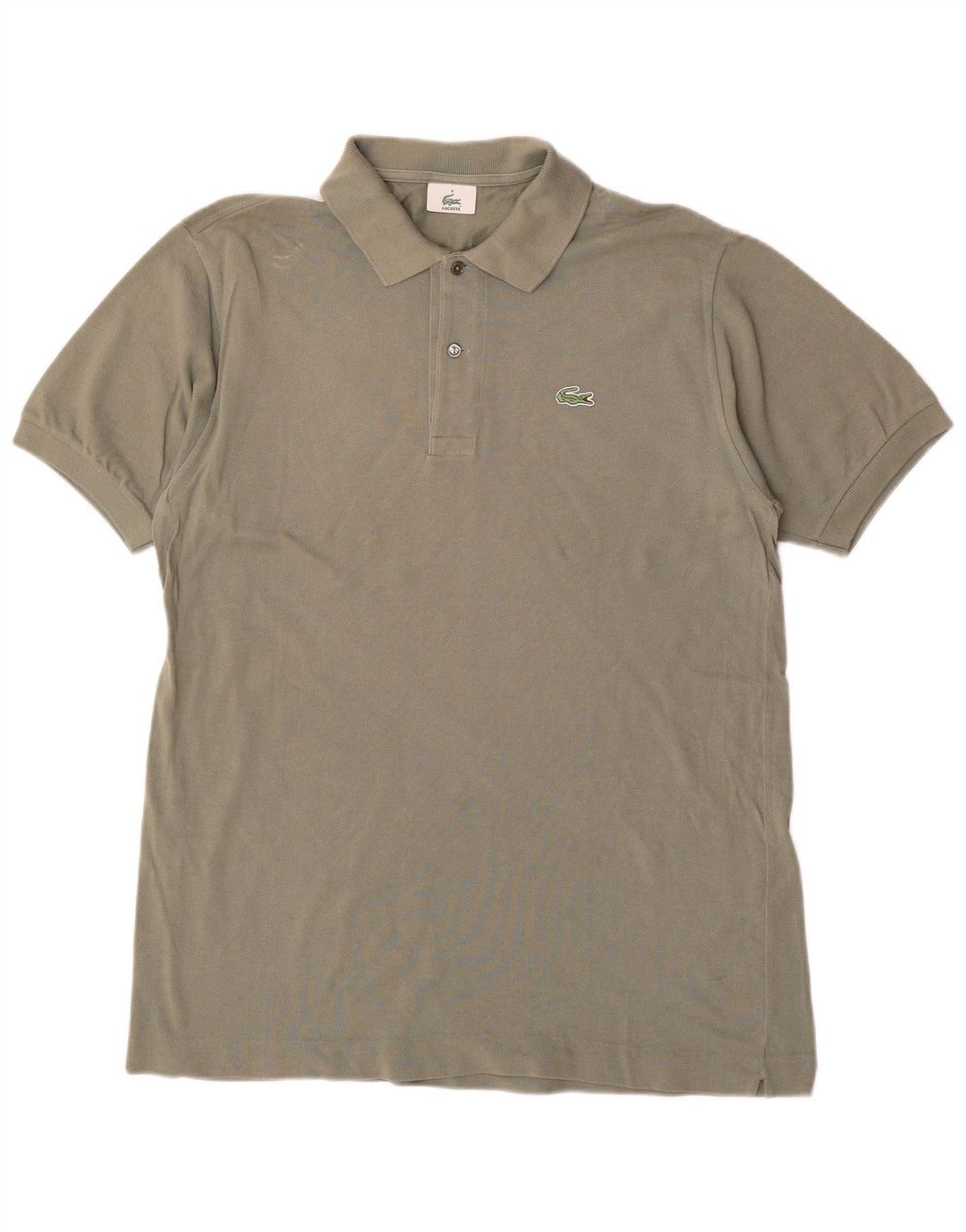 Camisa polo masculina LACOSTE tamanho 4 algodão cáqui médio