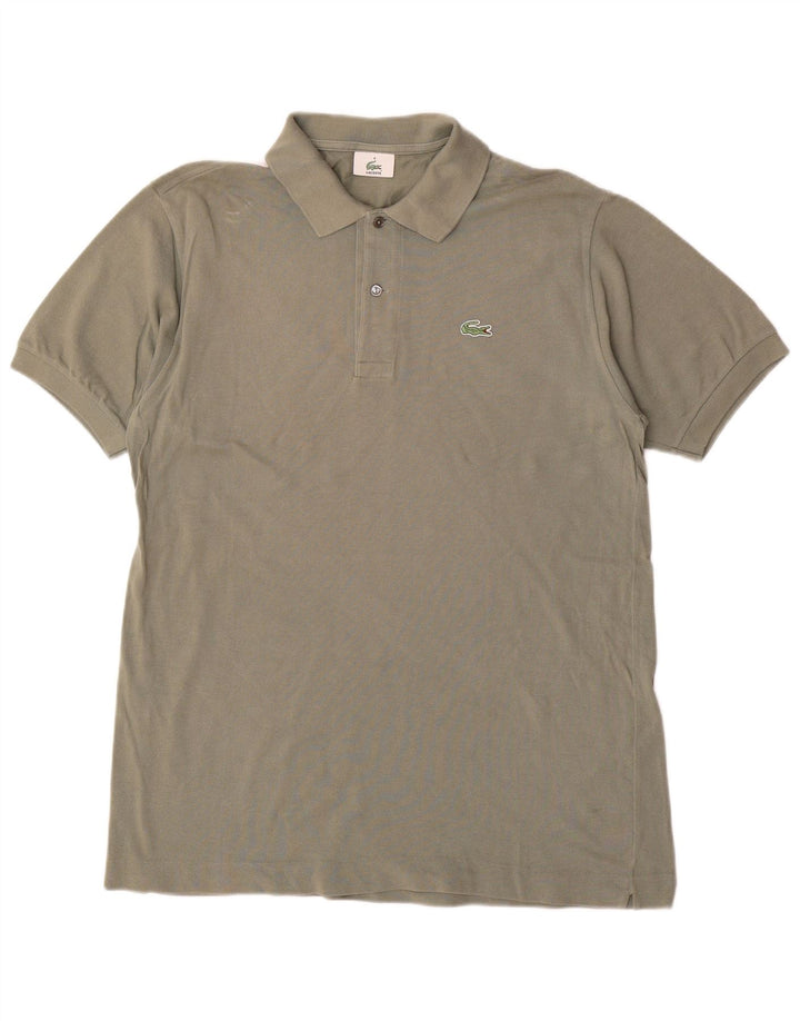 Camisa polo masculina LACOSTE tamanho 4 algodão cáqui médio