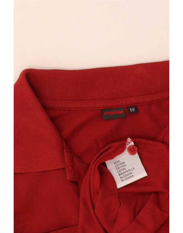 Camisa polo masculina Invicta IT 50 algodão vermelho médio