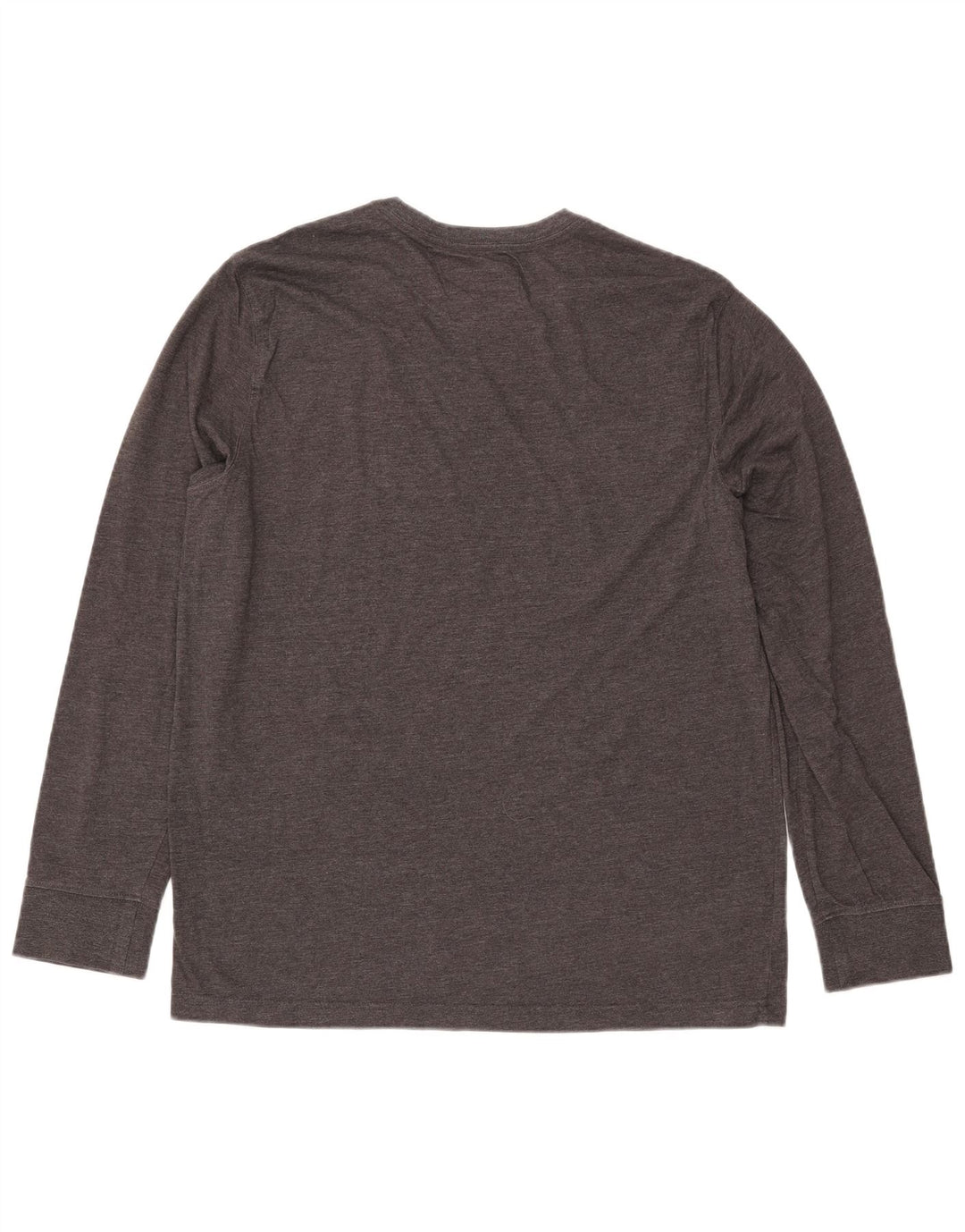 EDDIE BAUER Top masculino de manga comprida grande algodão cinza