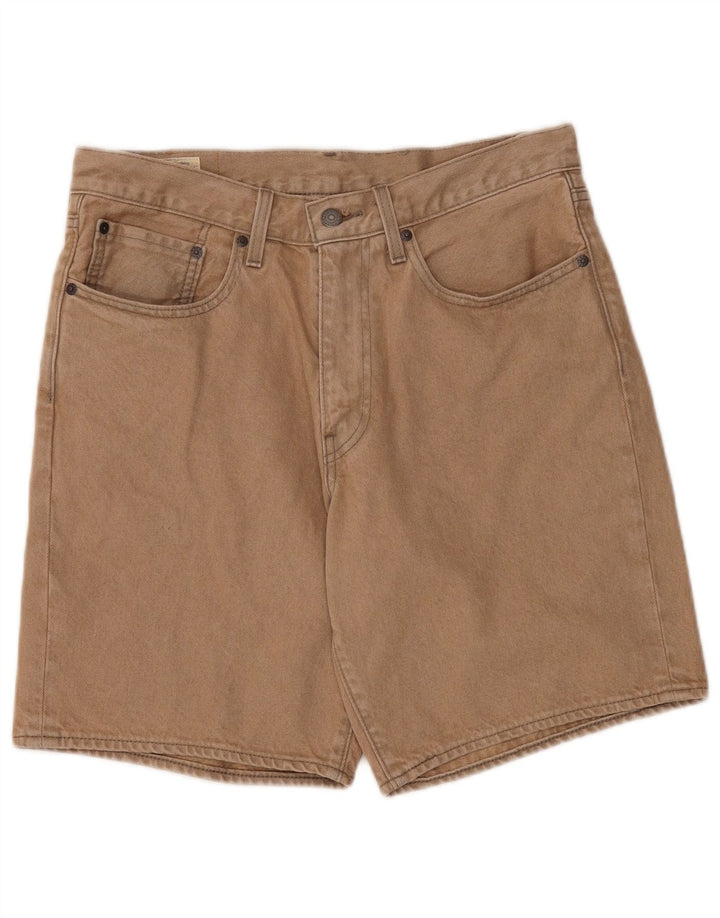 Shorts jeans masculino Levi's W31 algodão bege médio