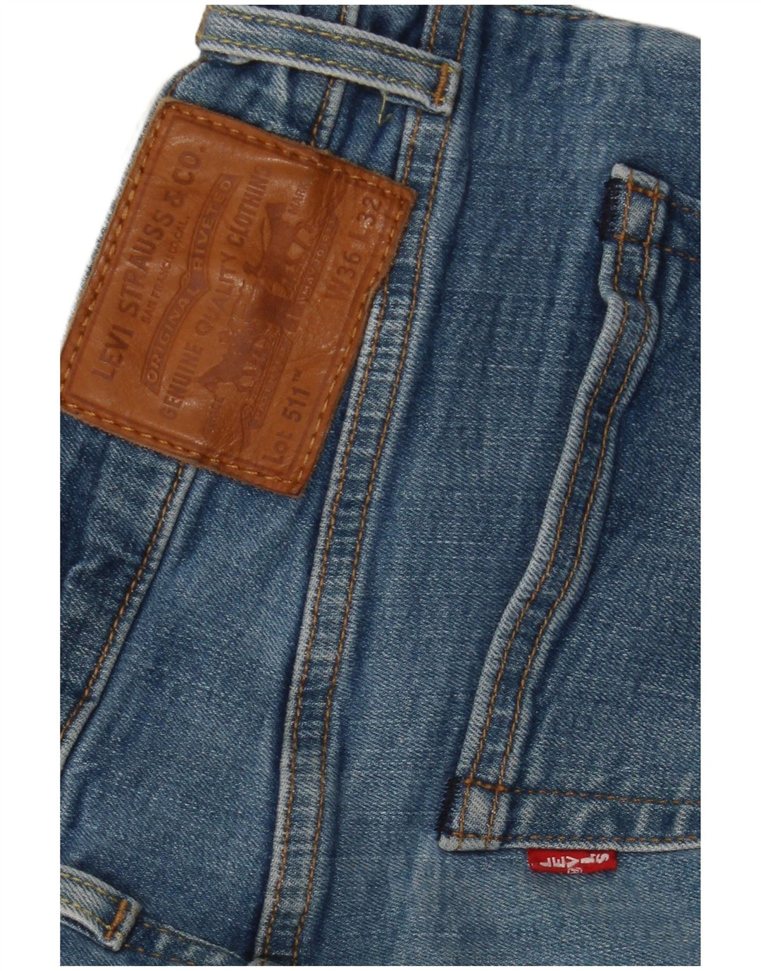 Calça Jeans Levis 511 Slim Masculina W36 L32 Azul Algodão