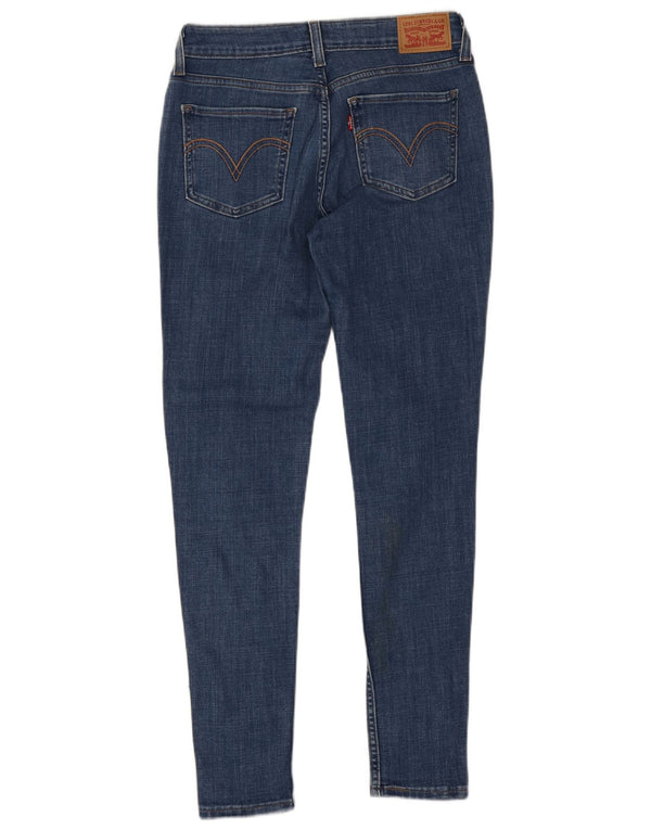 Calça jeans feminina Levi's 535 Distressed Super Skinny W29 L30 Azul Algodão