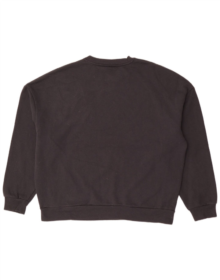 Russell Athletic Mens Graphic Loose Fit Moletom Jumper Médio Preto