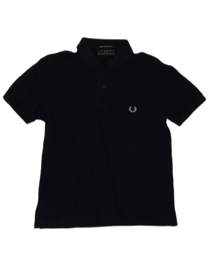 Camisa polo masculina Fred Perry médio algodão azul marinho