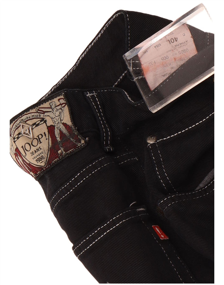 Joop Calça Jeans Feminina Cintura Alta Cônica EU 40 Médio W26 L30 Preto