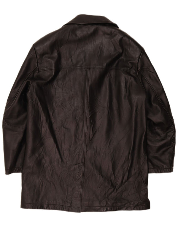 Casaco de couro masculino privado IT 52 XL preto
