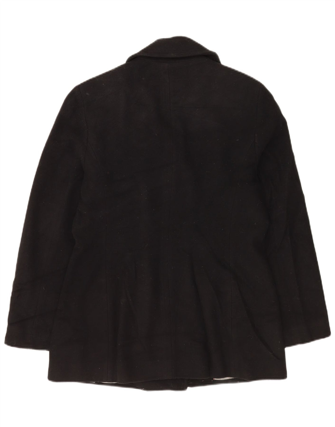 Casaco feminino Calvin Klein Pea US 10 grande lã preta