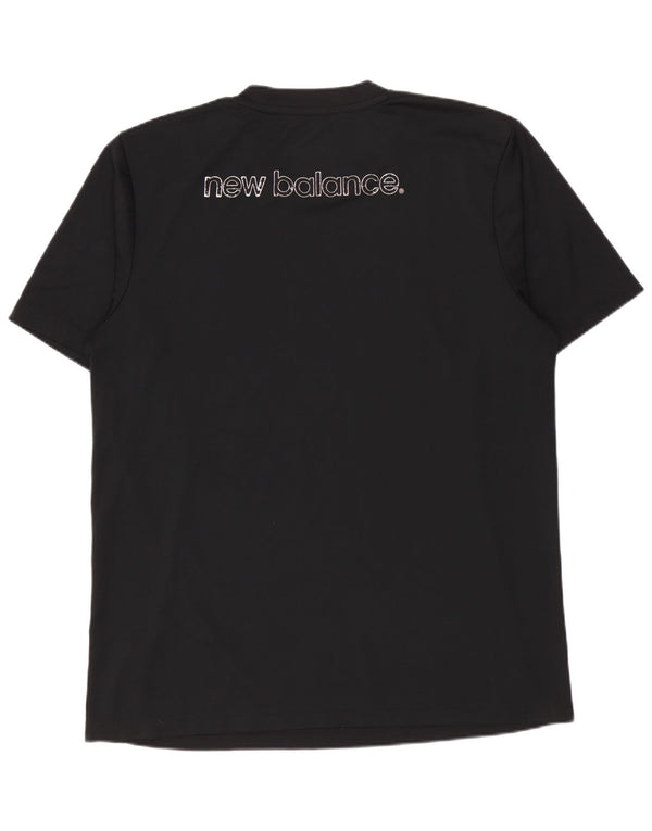 Camiseta gráfica masculina NEW BALANCE poliéster preto médio