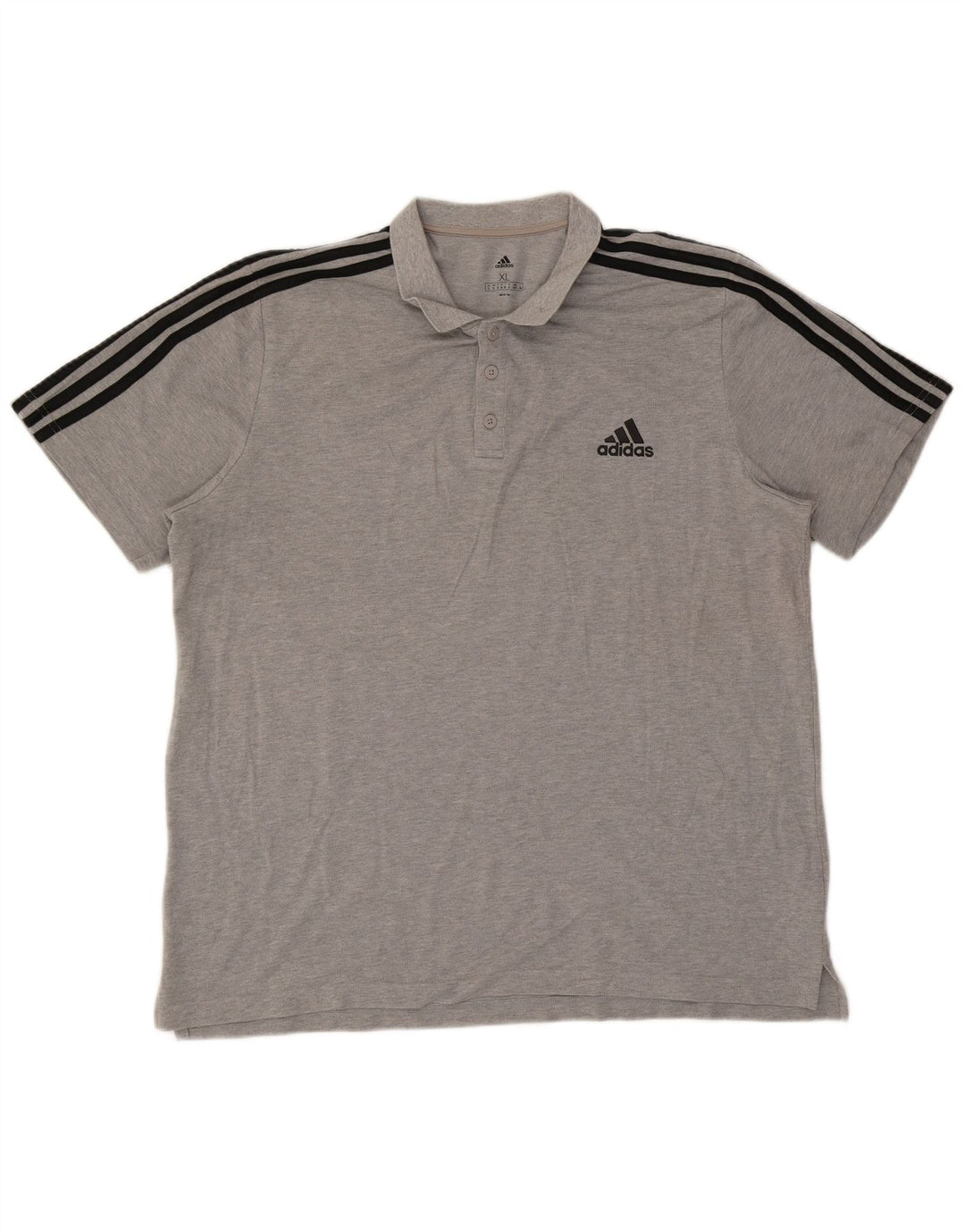 Camisa polo masculina Adidas XL cinza algodão