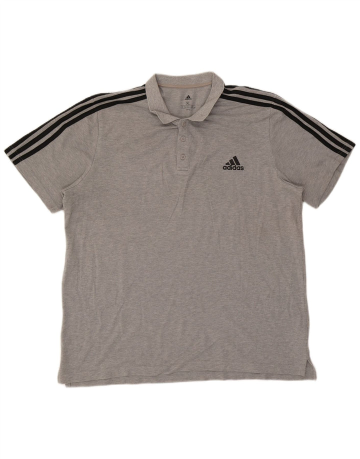 Camisa polo masculina Adidas XL cinza algodão