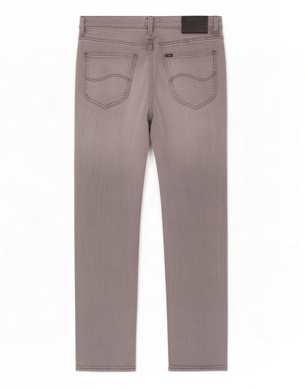 Lee Mens Daren Straight Jeans W32 L34 Cinza Algodão