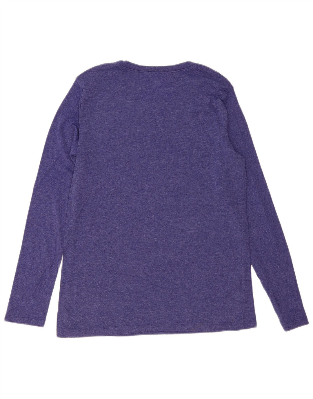 EDDIE BAUER Top feminino manga comprida UK 18 XL algodão roxo