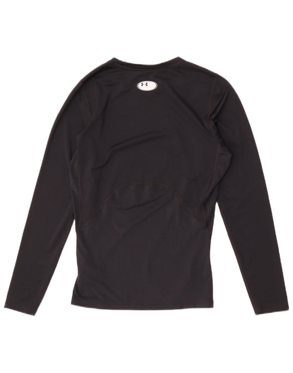 Under Armour Mens Heat Gear Top Manga Longa Grande Poliéster Preto