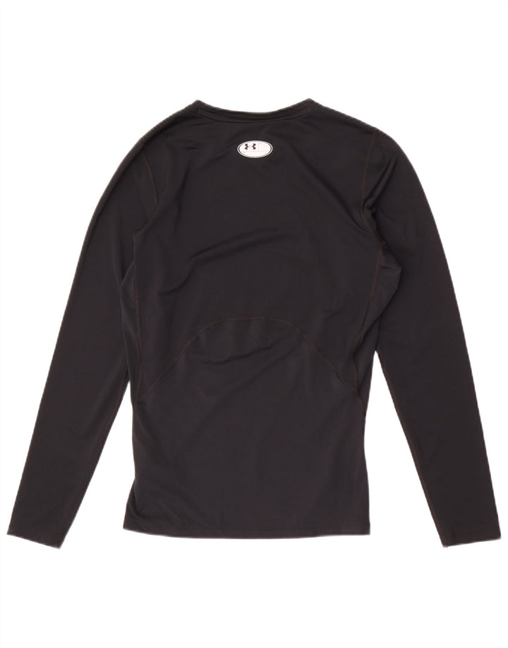 Under Armour Mens Heat Gear Top Manga Longa Grande Poliéster Preto
