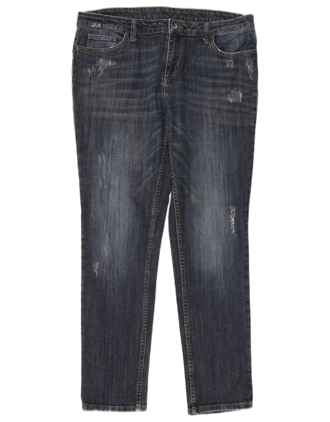 Liu Jo Jeans feminino slim desgastado W31 L28 algodão azul
