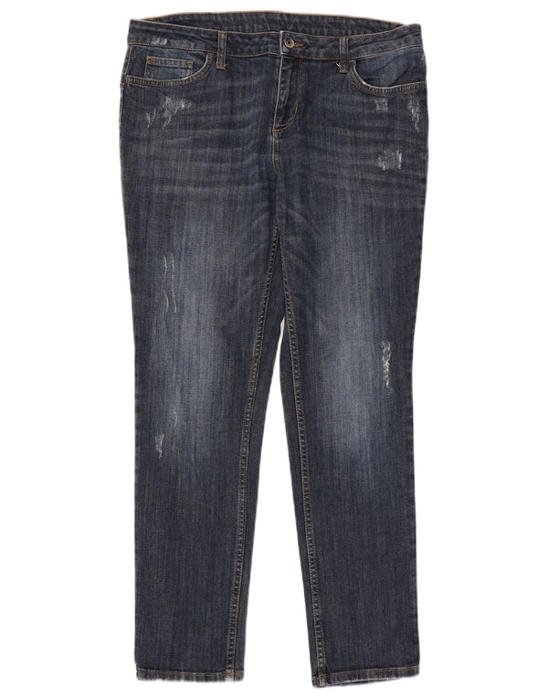 Liu Jo Jeans feminino slim desgastado W31 L28 algodão azul