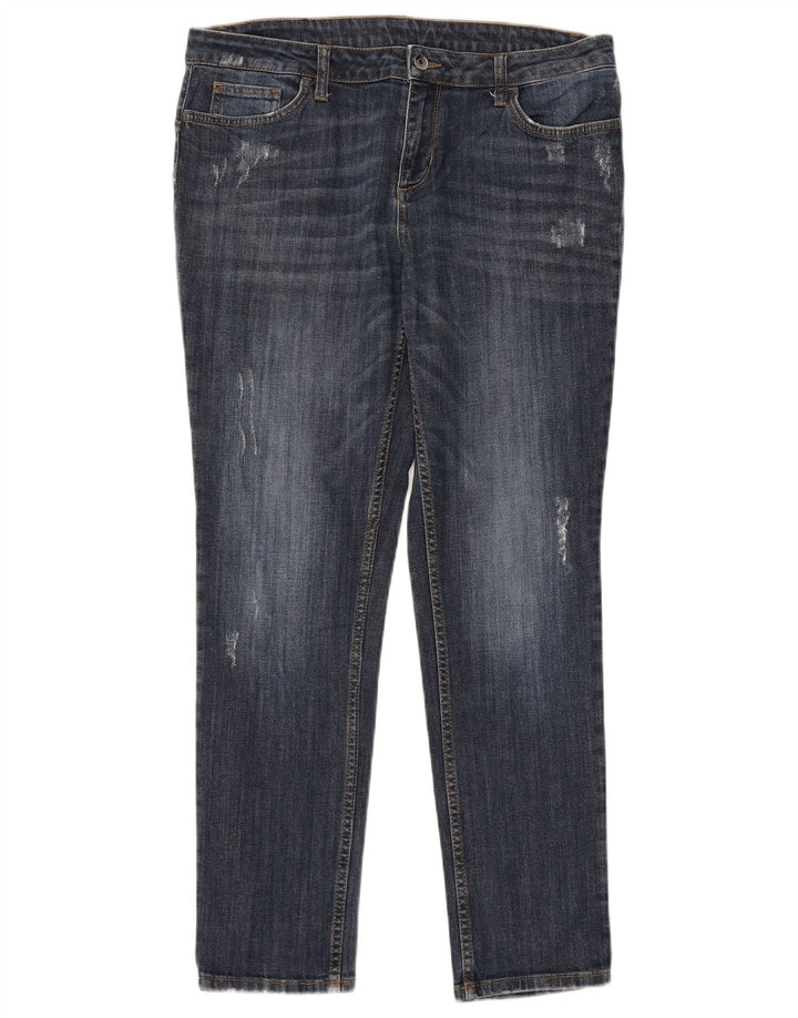 Liu Jo Jeans feminino slim desgastado W31 L28 algodão azul