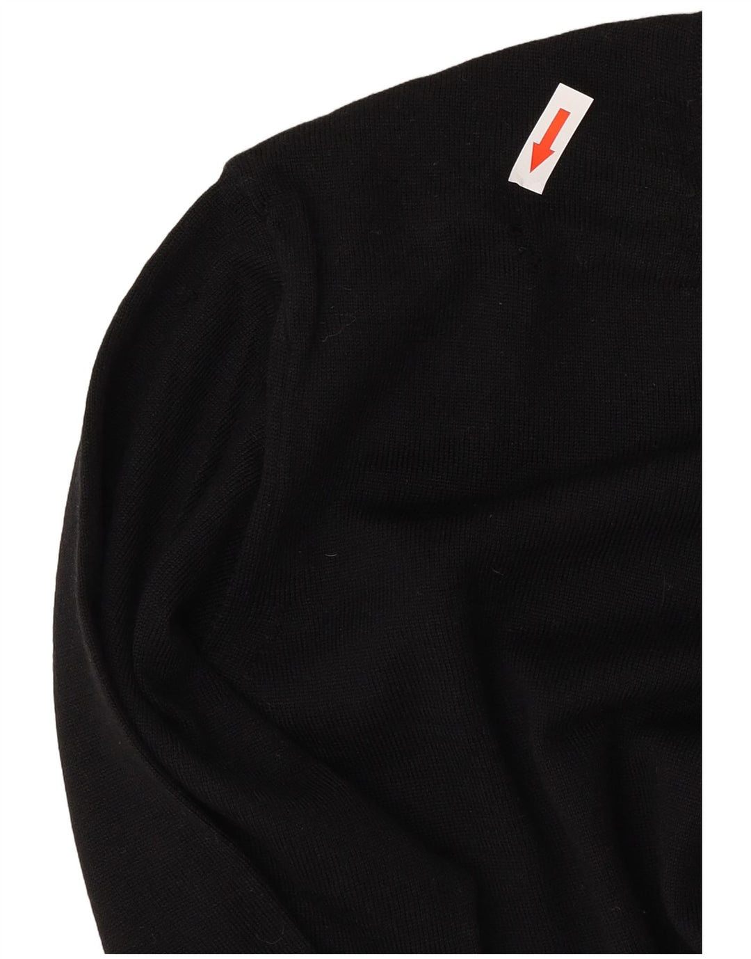 Suéter masculino Zara com gola redonda e lã preta pequena