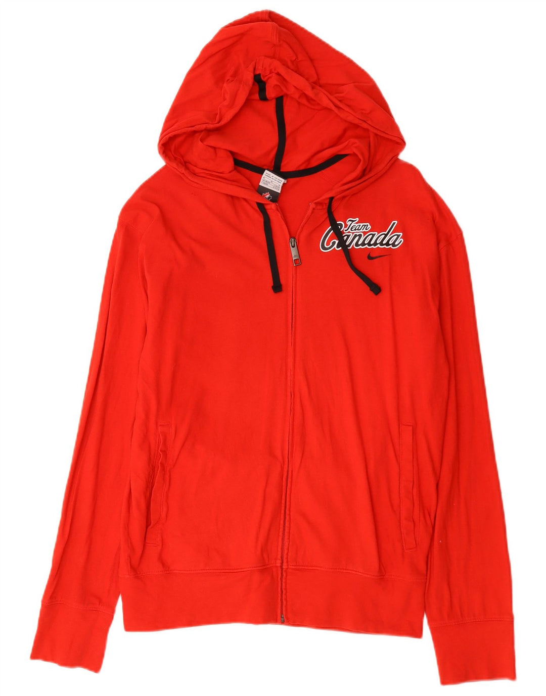 Suéter masculino Nike Canada Graphic Zip com capuz médio algodão vermelho